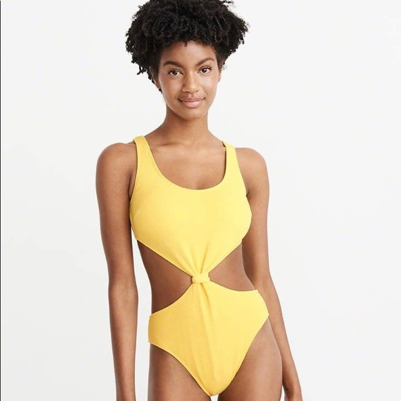 abercrombie yellow swimsuit